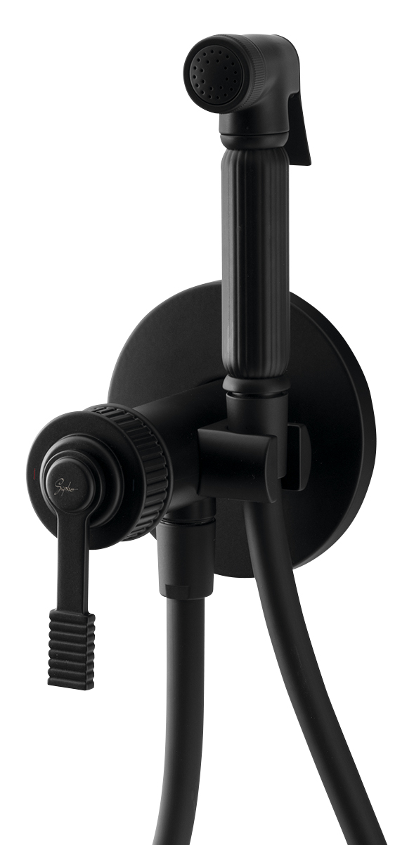 RV013/15 (57770) VERSI podomítková bidetová baterie se Stop sprškou, černá mat RV013/15