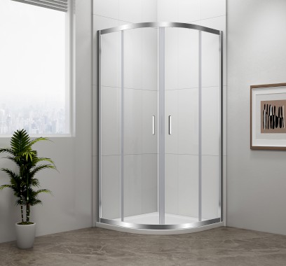 EASY čtvrtkruhová sprchová zástěna 800x800mm, L/R, čiré sklo EL2515