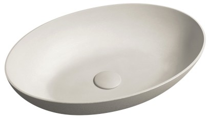 FORMIGO betonové umyvadlo na desku, 60x40cm, písková mat FG214