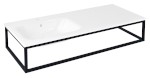 SKA konzole pod umyvadlo/desku 119,7x22x51cm, černá mat SKA820
