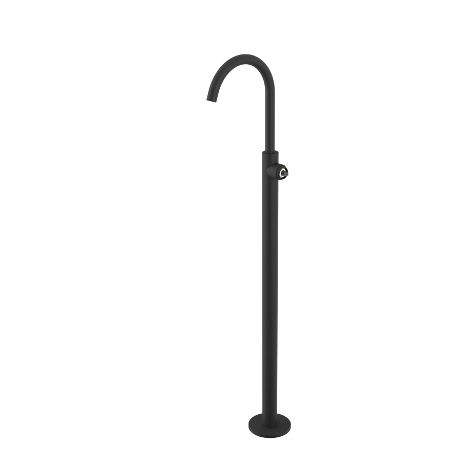 UT016B-1 (57411) ULTRAMIX tělo umyvadlové baterie s připojením do podlahy, černá mat UT016B-1