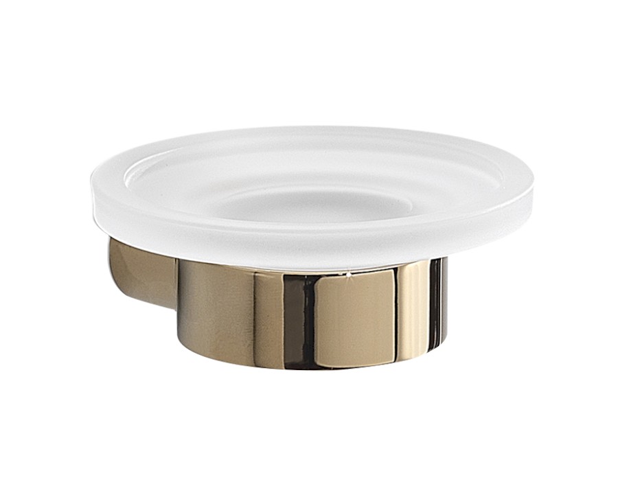 PI1187 (50491) PIRENEI mýdlenka, mléčné sklo, zlato PI1187