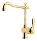 KIRKÉ stojánková dřezová baterie, zlato KI14Z