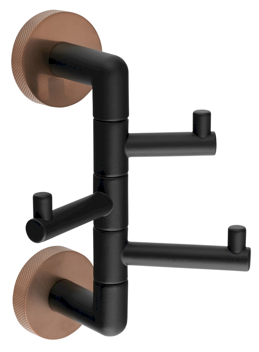 WS063BC (59073) LARISSA trojháček otočný, černá/měď mat WS063BC