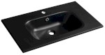 SD081B (52741) SIDRA umyvadlo, litý mramor, 81x46cm, černá mat SD081B
