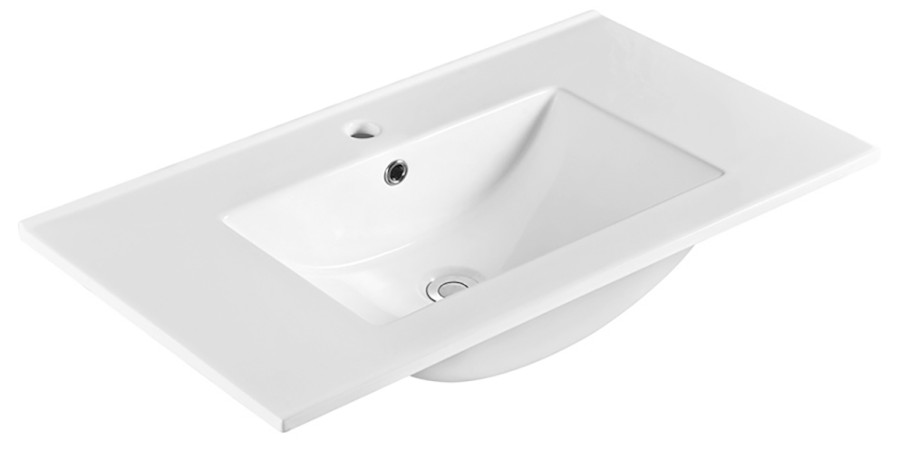 SLIM keramické umyvadlo, nábytkové, 80x46,5cm, bílá 1601-80