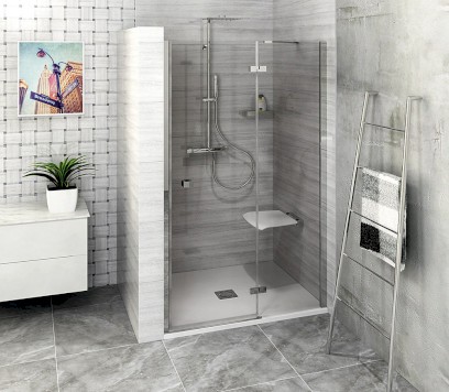 FORTIS sprchové dveře do niky 900mm, čiré sklo, pravé FL1490R