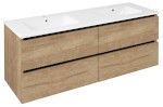 EZARA dvojumyvadlová skříňka 140x55x46cm, dub alabama EZ141-2222