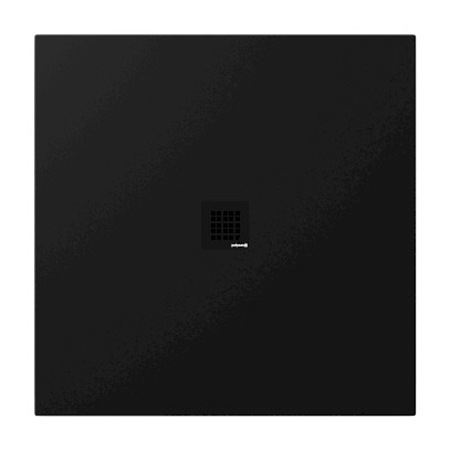 TRENECA vanička z litého mramoru s možností úpravy rozměru, 100x100cm, černá mat 84301.21