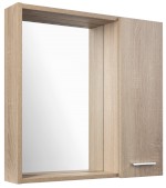 45028S (61033) ZOJA/KERAMIA FRESH STRIP galerka s LED osvětlením, 60x60x14cm, pravá, dub platin 45028S