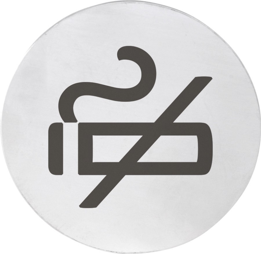 XP121 (47908) Cedule kouření zakázáno 75x75x2mm, nerez mat XP121