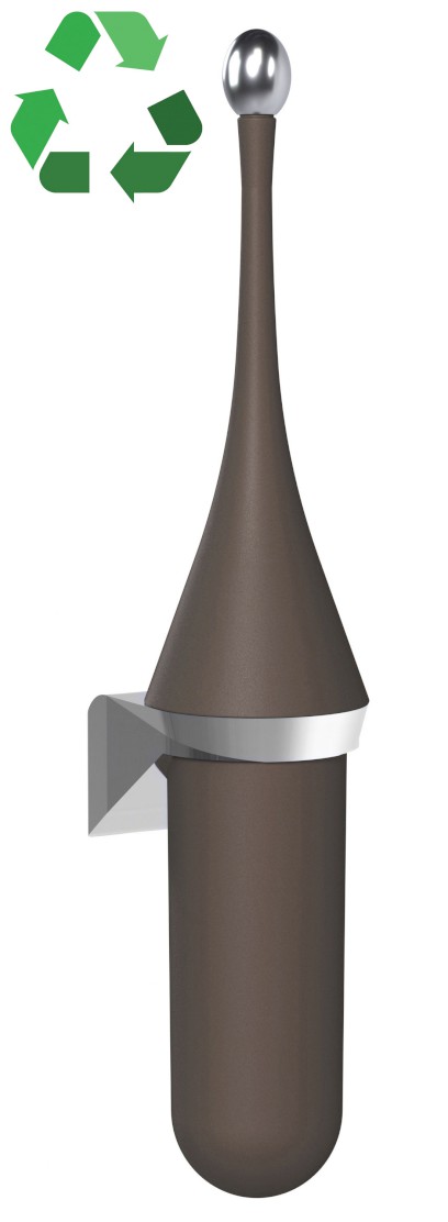 ECOLORED WC štětka závěsná, ABS, Soft Touch, hnědá A65801DB