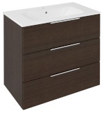 CR831-1616 (57644) CIRASA umyvadlová skříňka 79,8x75x46cm, 3x zásuvka, borovice rustik CR831-1616