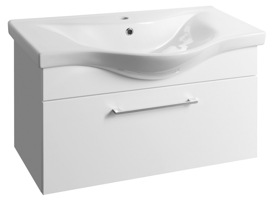 AK280 (53308) AKIRA umyvadlová skříňka 74,5x42x34cm, bílá AK280