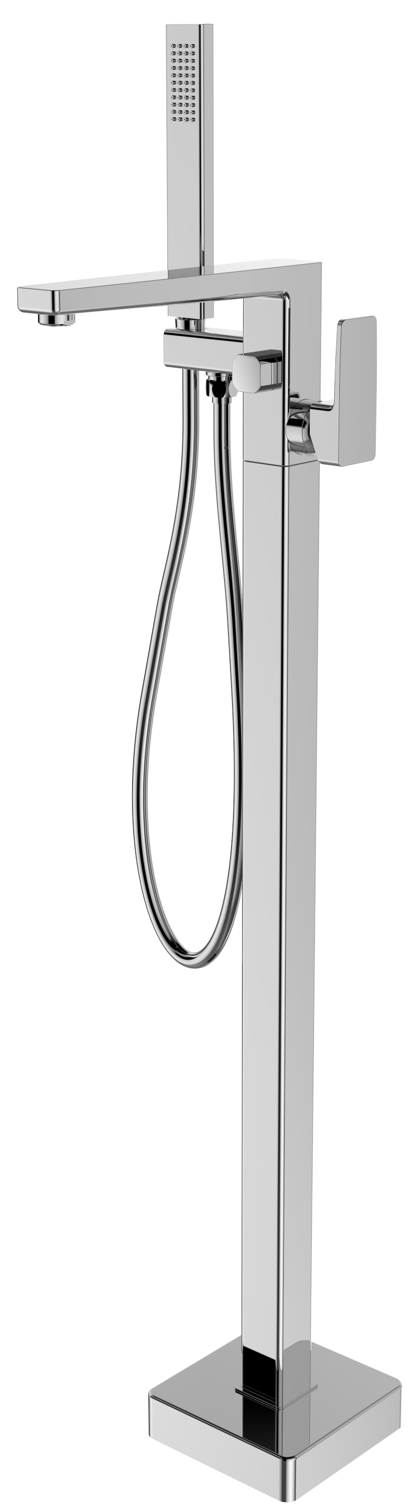 TI021 (55702) TURSI vanová baterie s připojením do podlahy, chrom TI021