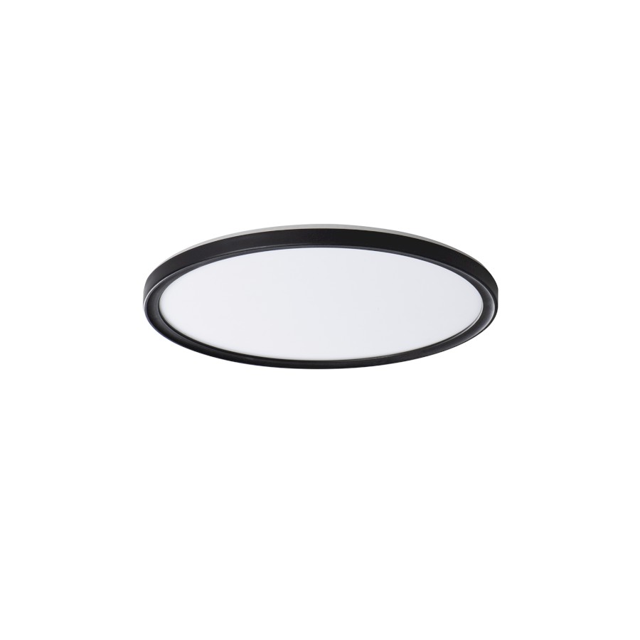 31501 (61099) AZPO stropní LED svítidlo, ø 225mm, 11,8W, IP54, černá mat 31501