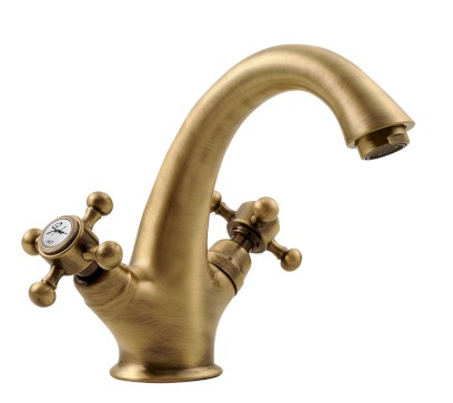 ANTEA stojánková umyvadlová baterie vysoká s výpustí, bronz 3276