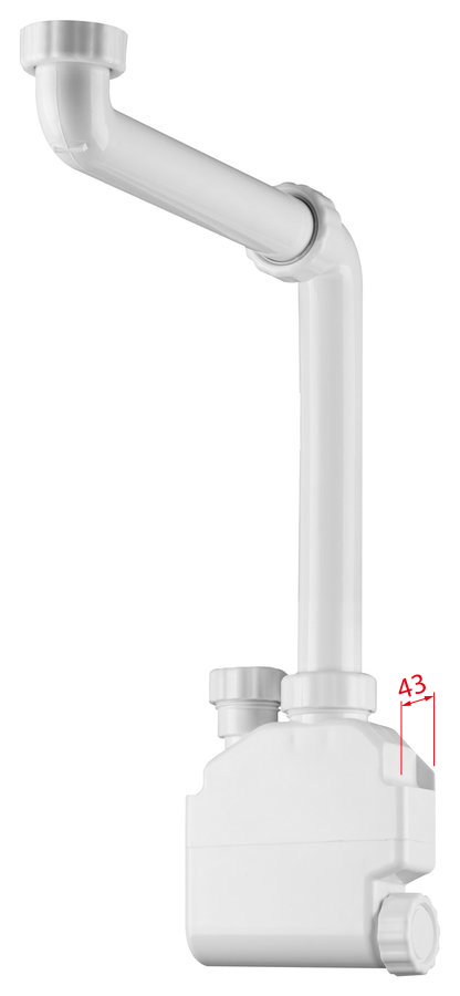 SQUID nábytkový sifon šetřící místo, 5/4