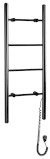 KARBO elektrický sušák ručníků, kulatý, 400x1120mm, 87 W, černá mat KB904