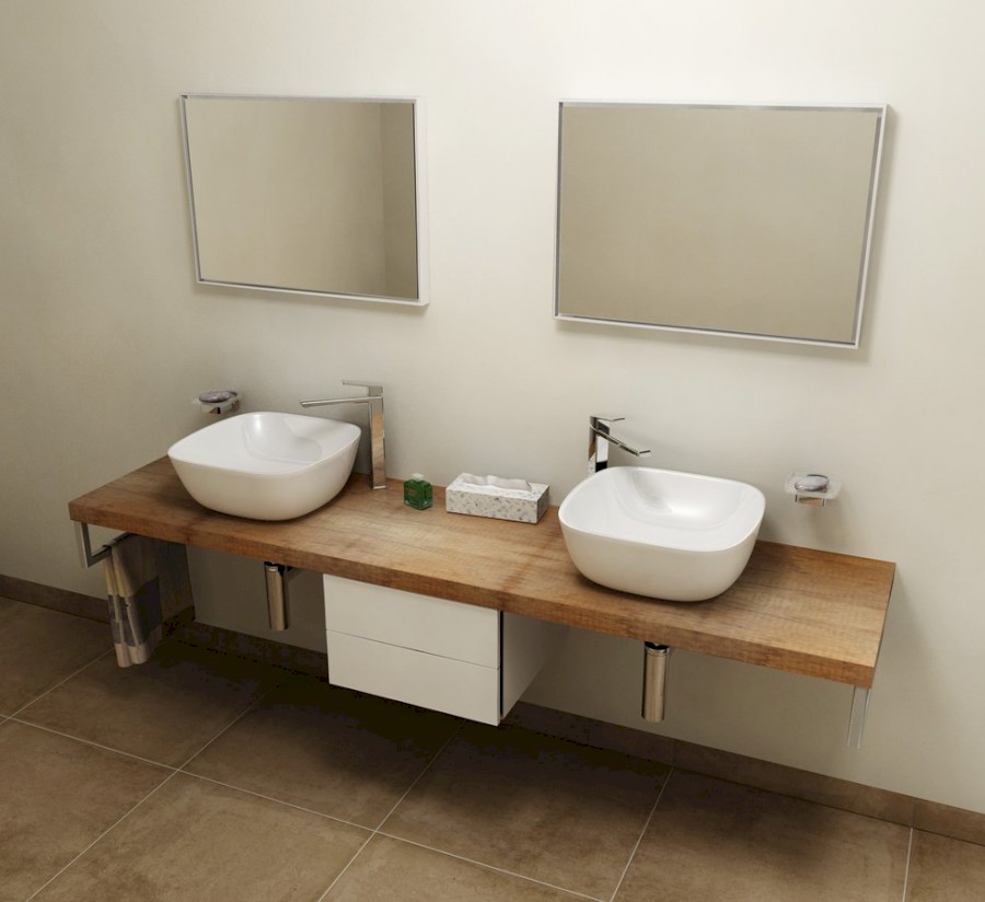 AVICE deska pod umyvadlo 180x50cm, tl.5cm, old wood AV188