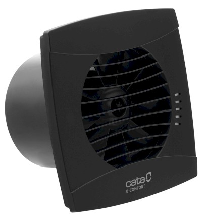 UC-12 T koupelnový ventilátor axiální s časovačem, 12W, potrubí 120mm, černá 01302000