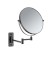 GAIA kosmetické zrcátko závěsné, Ø 180mm, oboustranné, gun metal CO202481