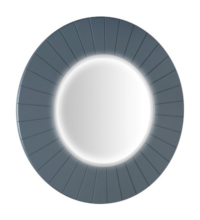 LUMIRO STRIP kulaté zrcadlo s LED osvětlením v rámu ø 75cm, siena LR750-4242S