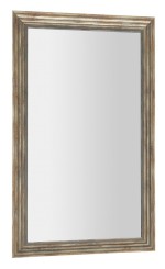 DEGAS zrcadlo v dřevěném rámu 61,6x101,6cm, černá/starobronz NL731
